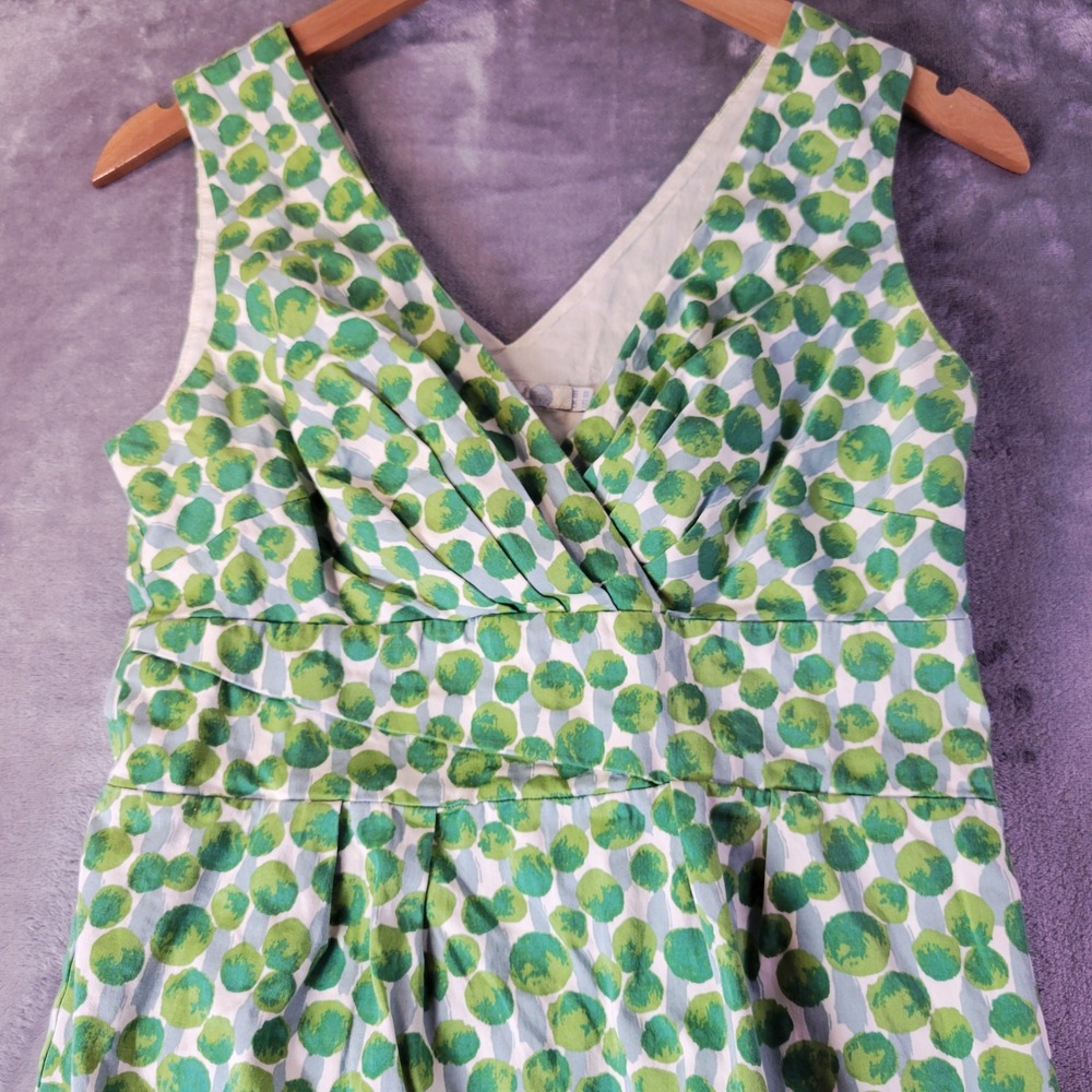 Boden Womens Green White Polka Dot Sheath Dress Size 4R Cocktail Officewear Chic - Picture 11 of 11